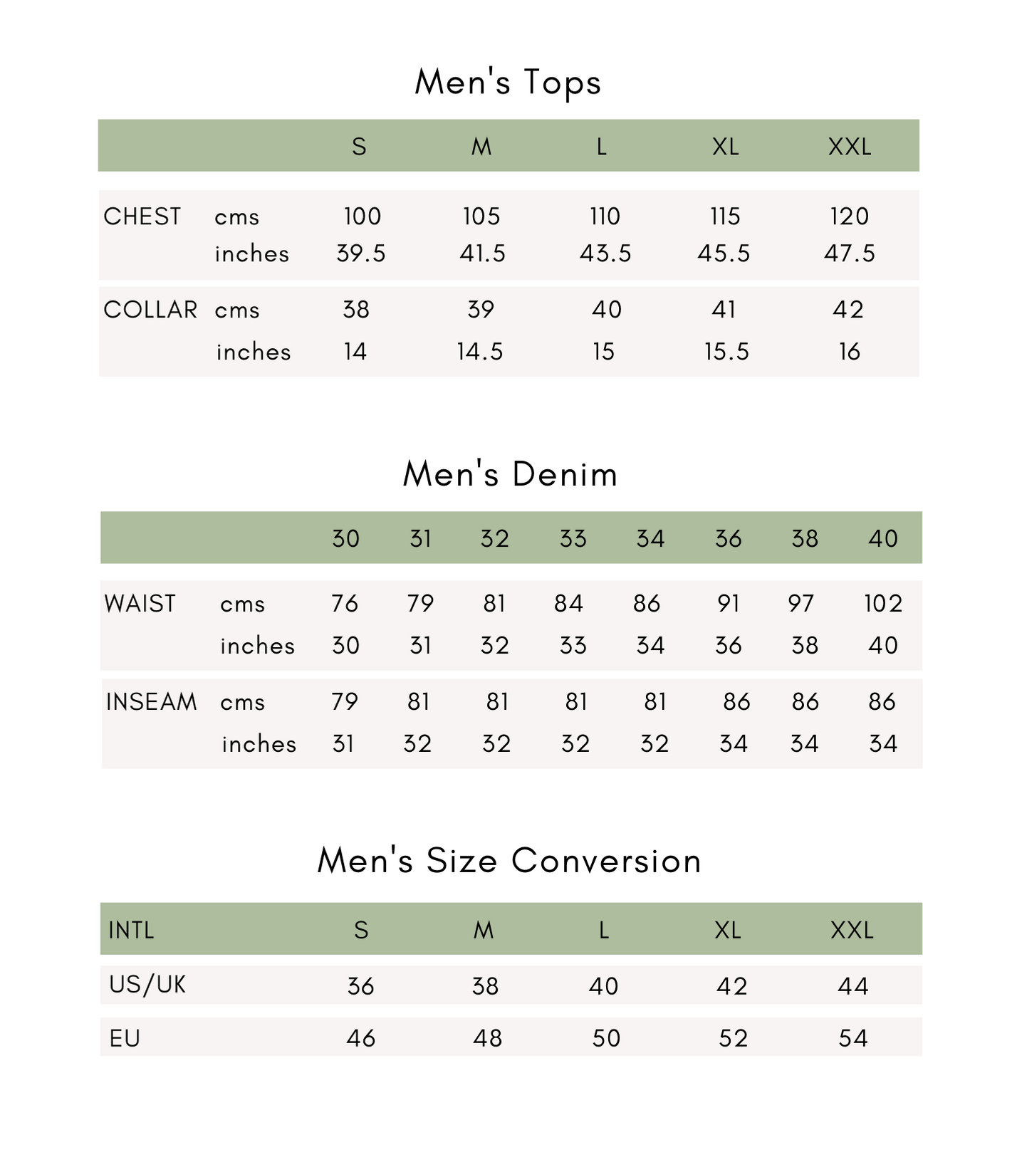 Mens Size Guide : Size Conversion.png