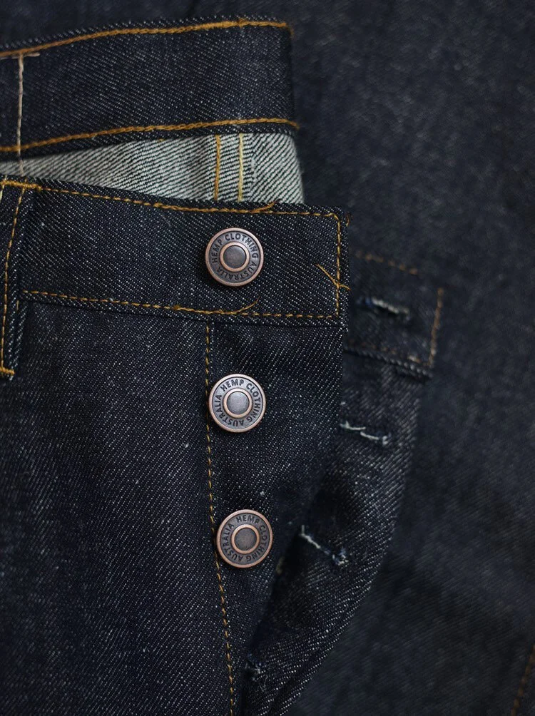 Men's Hemp Selvedge Denim Jeans 13.5oz raw denim — Hemp Clothing Australia