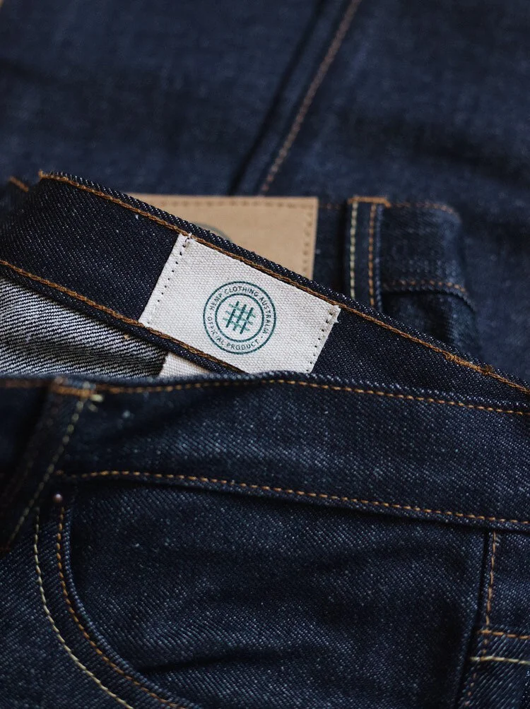 Men's Hemp Selvedge Denim Jeans 13.5oz raw denim — Hemp Clothing Australia