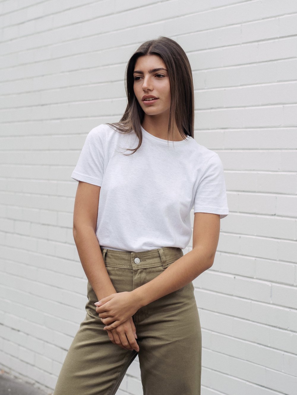 Women's Hemp T-Shirt – White | Sustainable & Ethical Tees and Basics Hemp Clothing Australia
