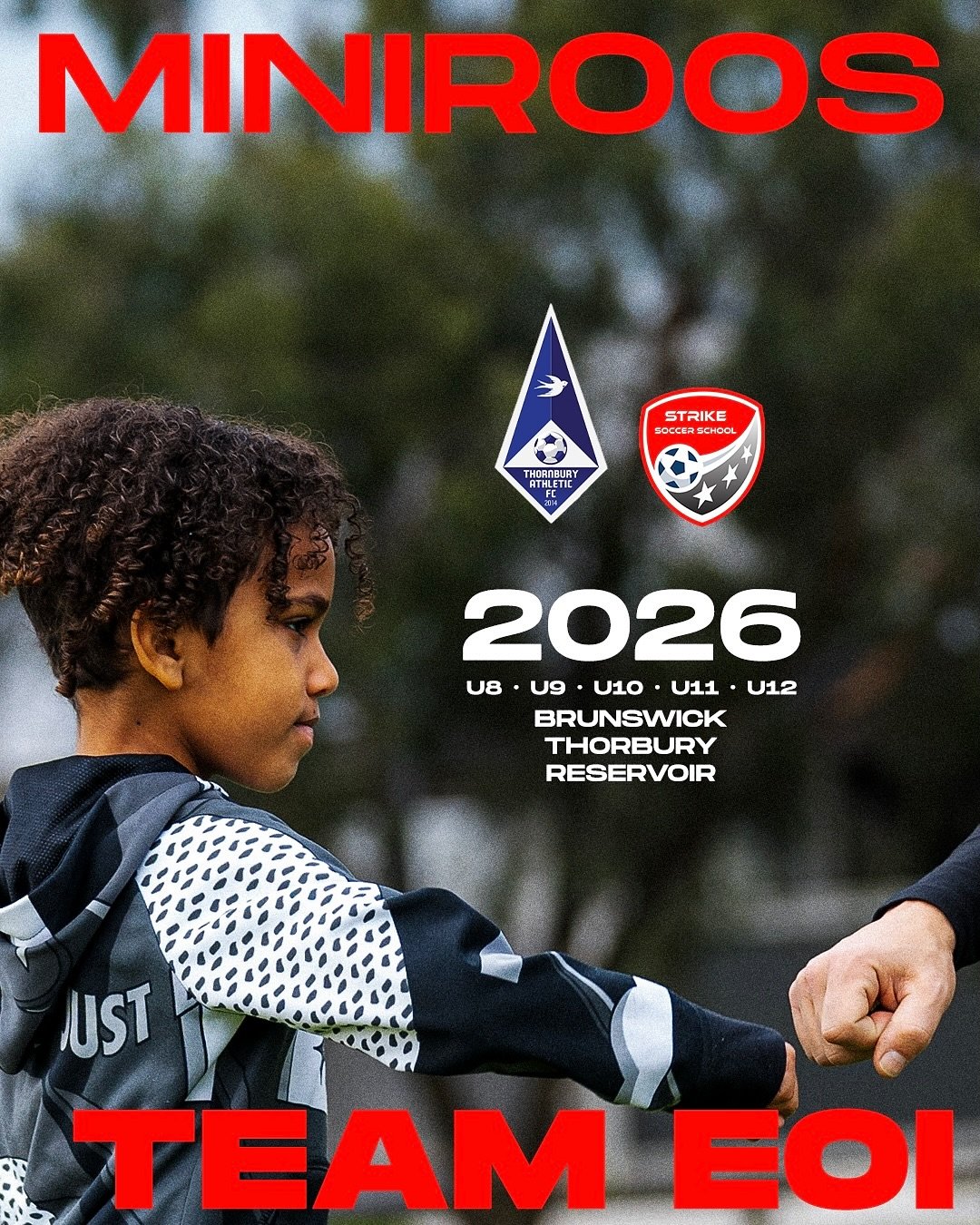 Building the future of club football. 
Join our Miniroos teams to grow, learn, and enjoy the game in a professional environment with top facilities, elite coaching and a focus on both individual and team development.

Trials details
Dates:
2, 4, 9, 1