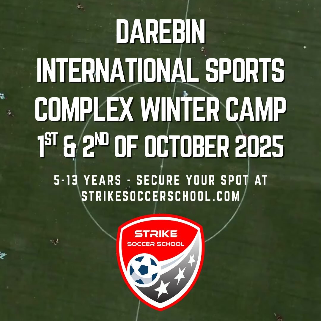 Our DISC clinics are live! Enrol via our website to secure your spot! 

Our top coaches are ready to deliver an amazing two day, high octane clinic for ages 5-13. 

Get your skills to the next level ⚽️⚽️⚽️

#football #soccer #melbourne #training #eli