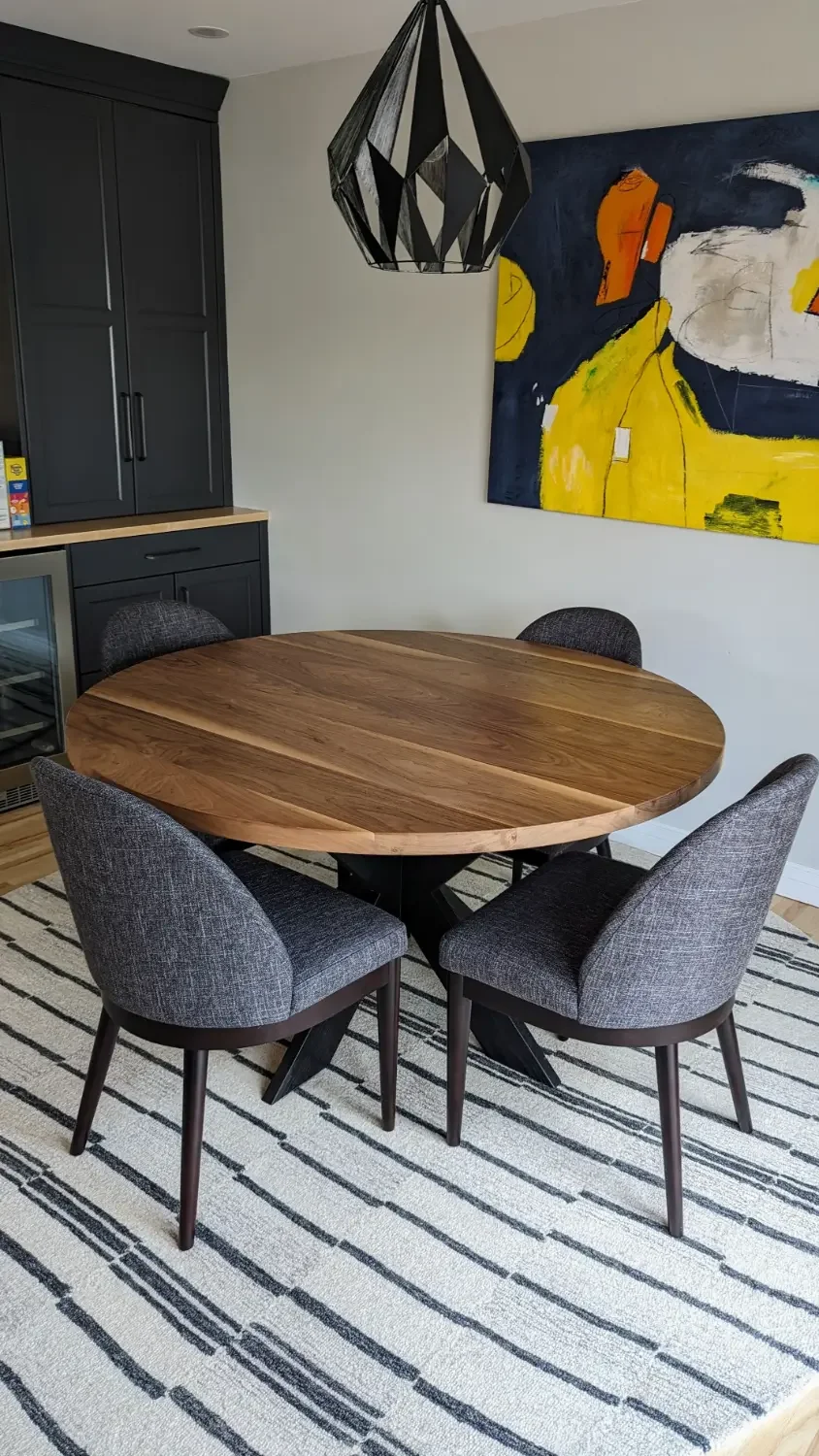 Fallen Timber Furniture - The Alpine | Modern X-Base Round Table