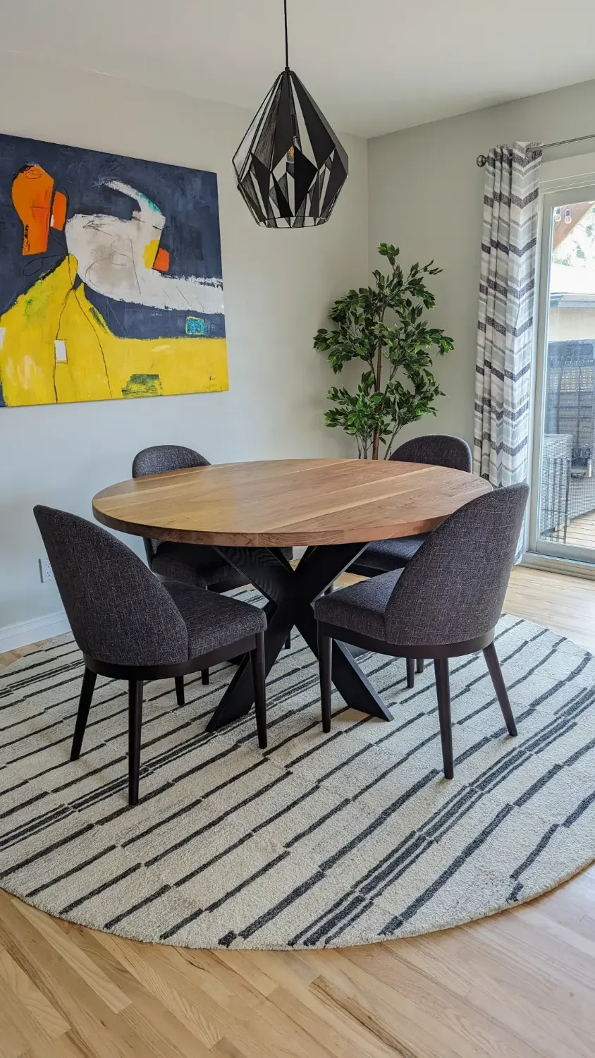 Fallen Timber Furniture - The Alpine | Modern X-Base Round Table