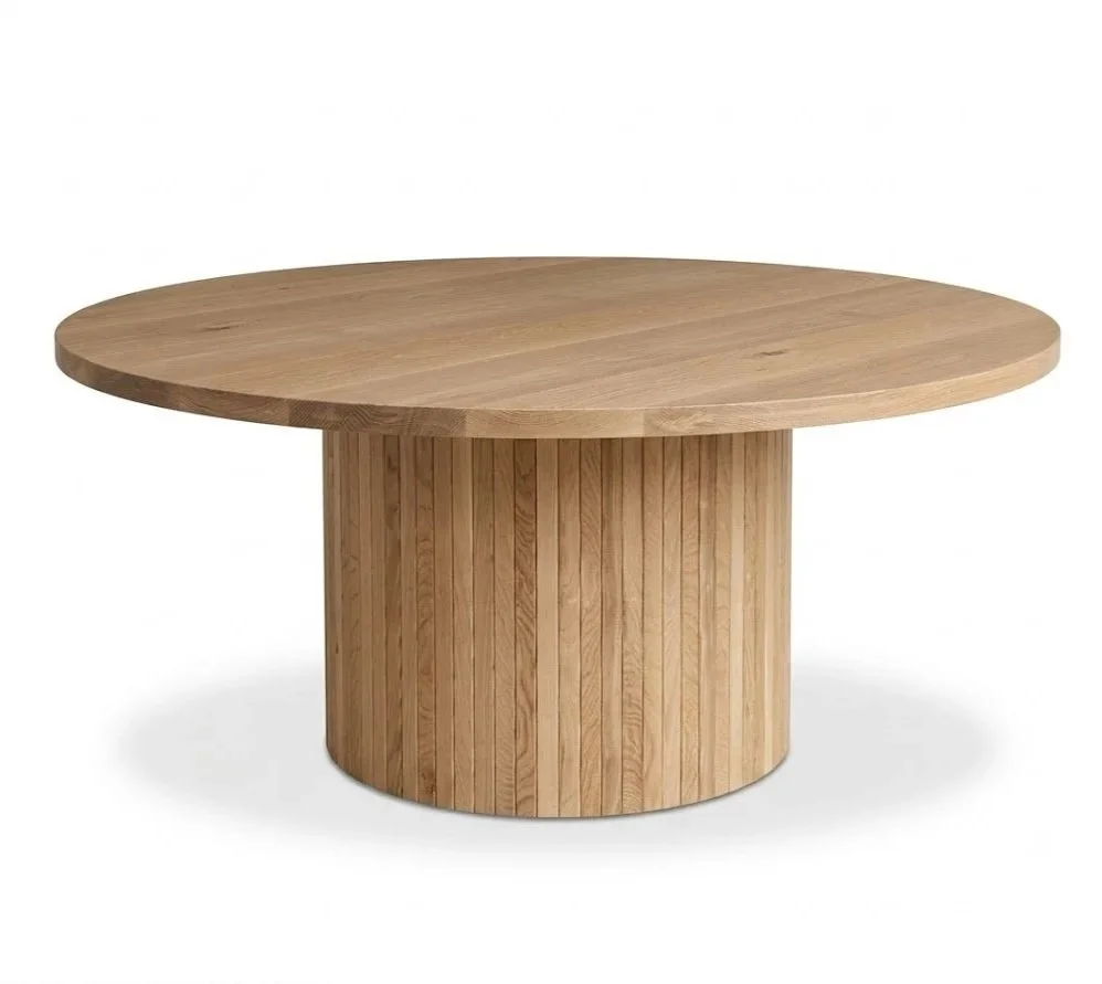 Fallen Timber Furniture - Custom Round Dining Tables Calgary | Fluted ...