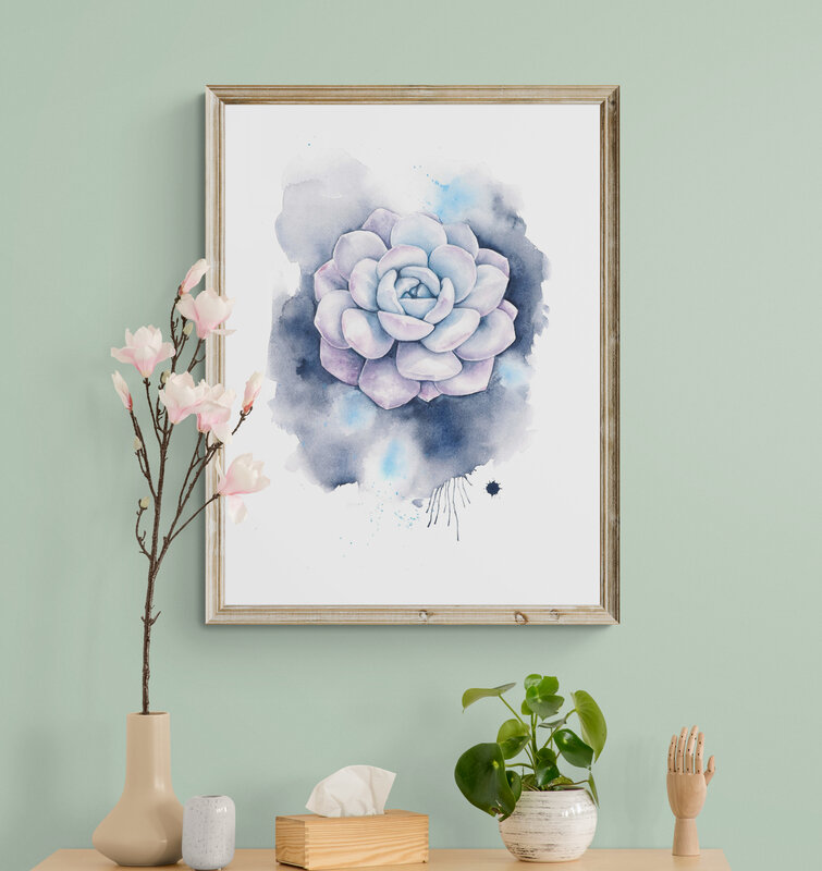 Firefly Blue_Wooden_cabinet_with_plants.jpeg
