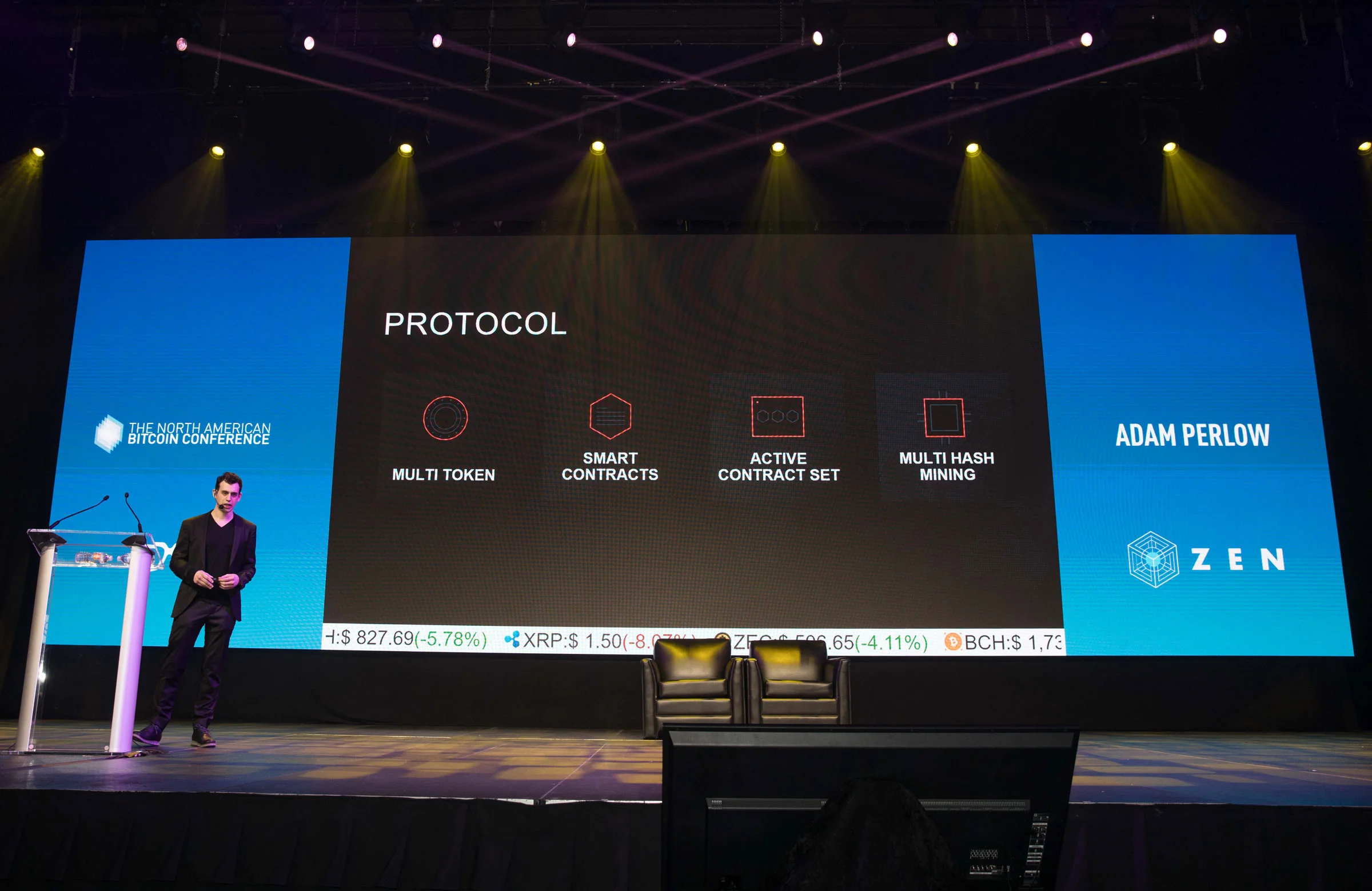 Pitching the project at BTC Miami