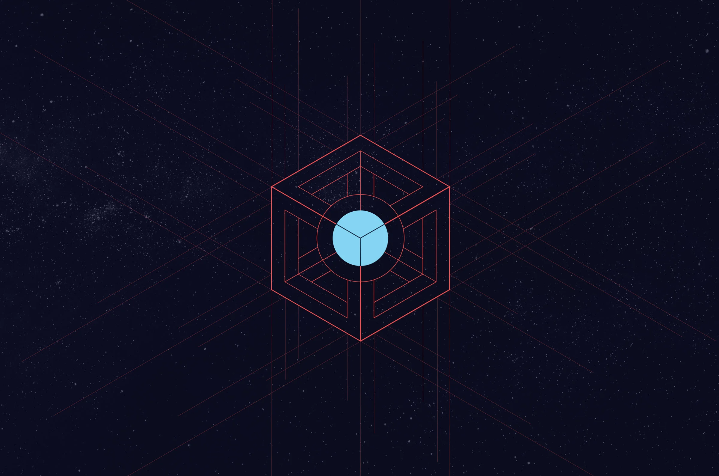 Construction and concept of the logo. This later became supporting hero art.
