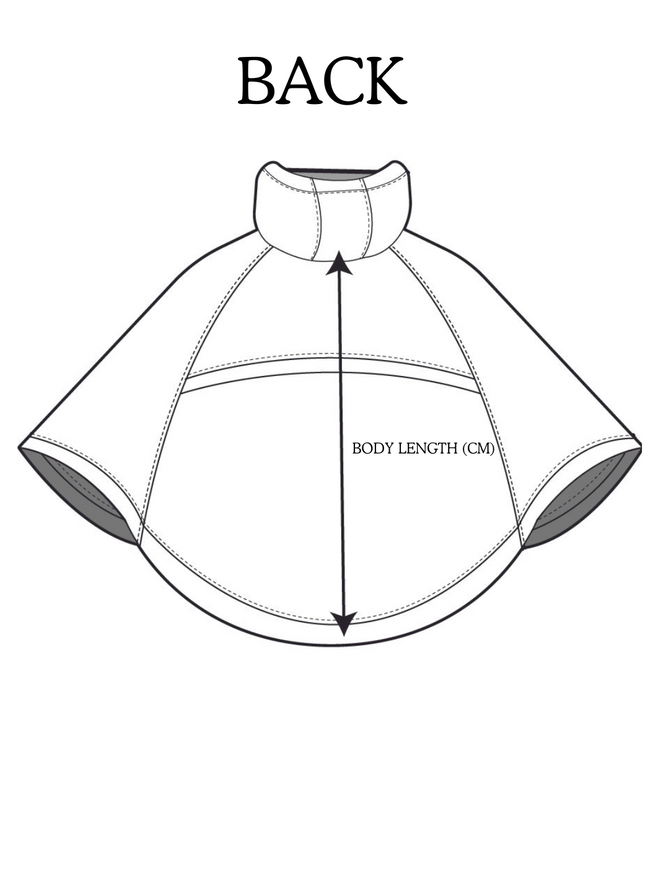 Mätillustration för John Partridge Derby cape