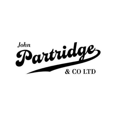 Logotyp för John Partridge & Co LTD i svartvitt.
