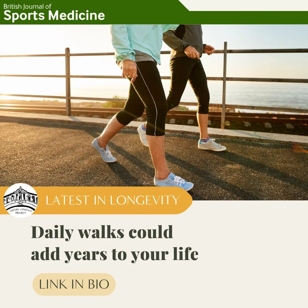 #LatestinLongevity Daily walks could add years to your life! A study using national health data and predictive modeling reveals that Americans over 40 who match the walking habits of the most active individuals could extend their lifespan by at least