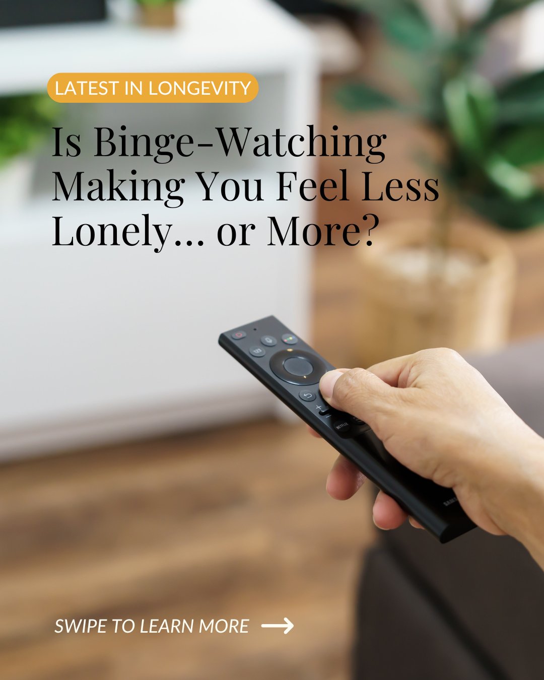 Emerging research is refining how we think about problematic media use and its health implications.⁠
⁠
A recent study of 551 adults differentiated between non-problematic binge-watching and binge-watching addiction. Loneliness significantly predicted