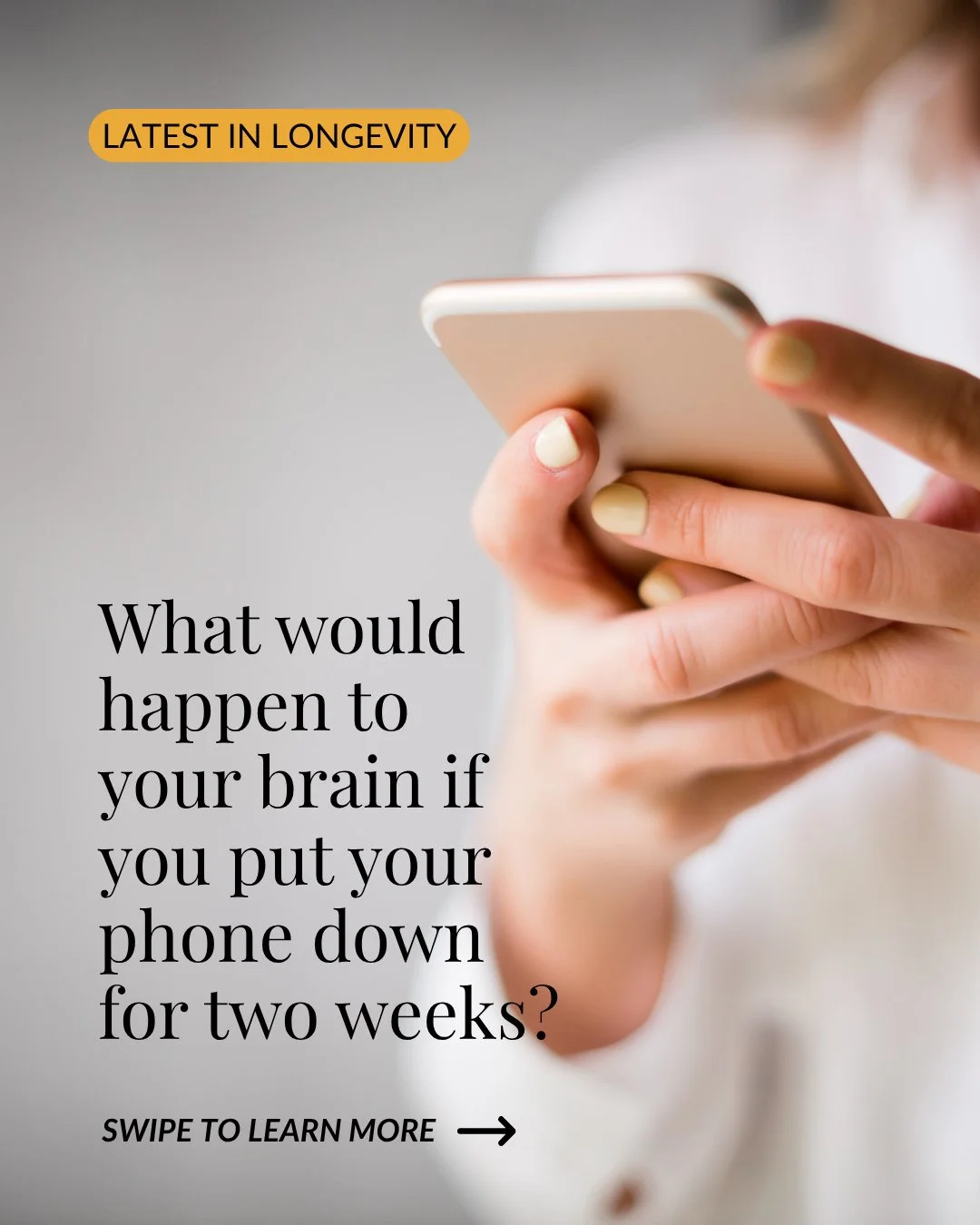 What would happen to your brain if you put your phone down for two weeks?⁠
⁠
Scientists tracked 467 people who blocked mobile internet on their phones for 14 days. Calls and texts were still allowed - just no apps, no social media, no browsing.⁠
⁠
Th