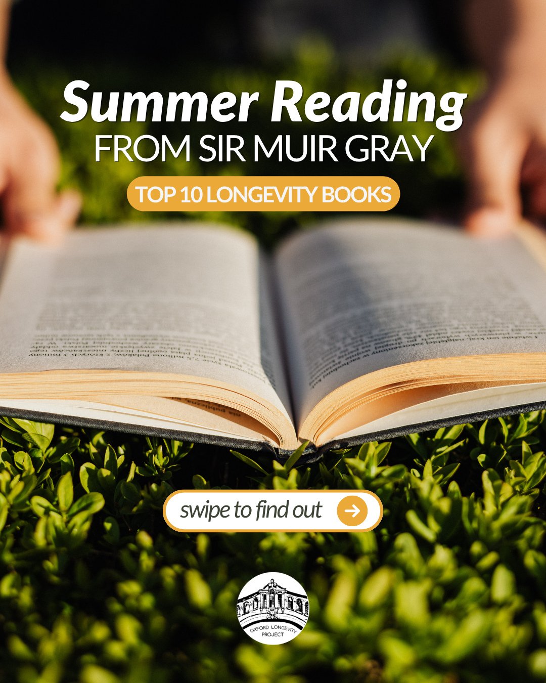 If there's one person whose longevity reading list is worth paying attention to, it's Sir Muir Gray @muir.gray.⁠
⁠
A pioneer in preventive medicine and healthy ageing, Sir Muir has spent decades championing a simple idea: it's never too early&mdash;o