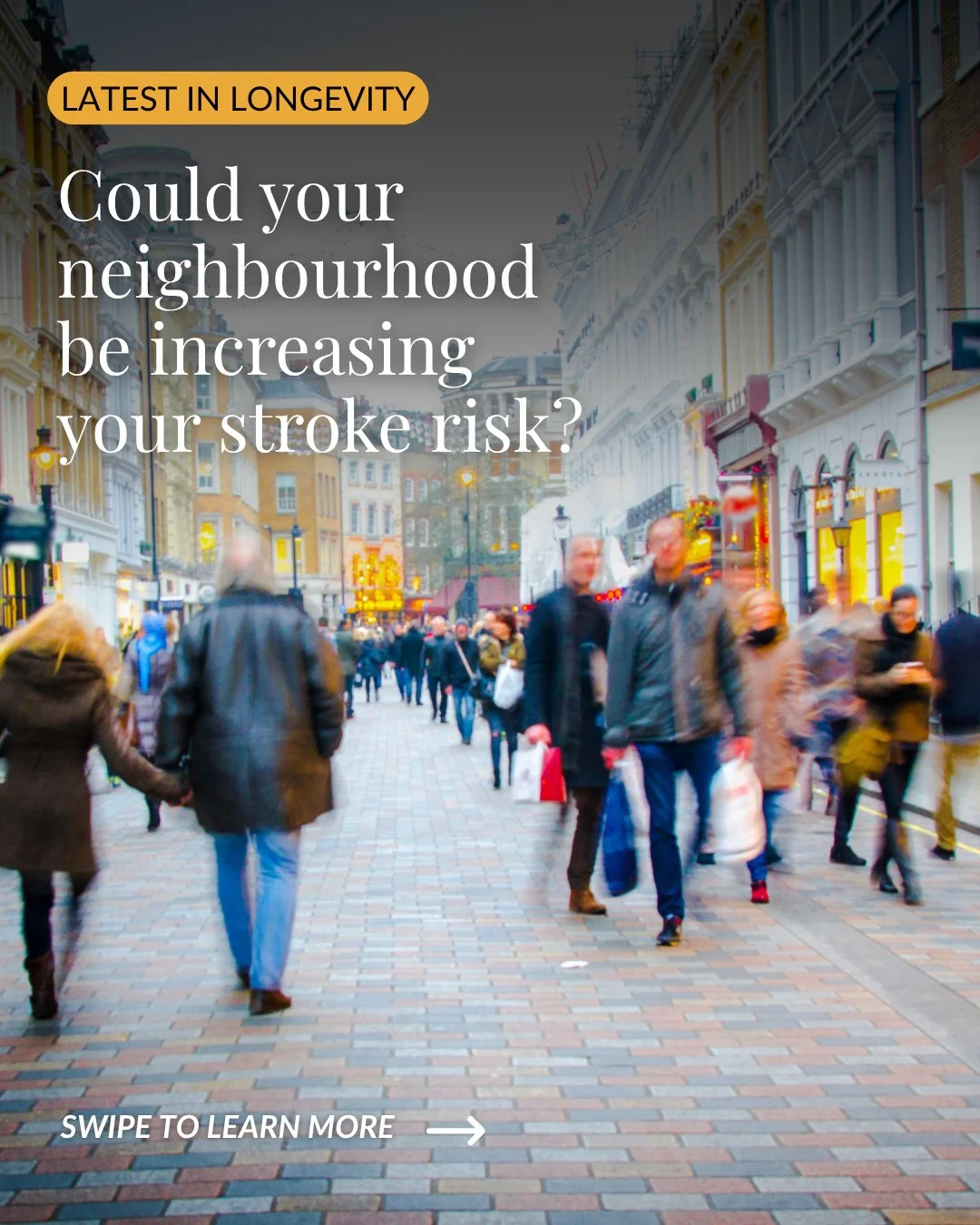 Did you know your neighborhood could influence your stroke risk?⁠
⁠
A new study found that adults aged 50+ living in "food swamps"&mdash;areas where fast food and convenience stores greatly outnumber healthy food retailers&mdash;had 13% hig