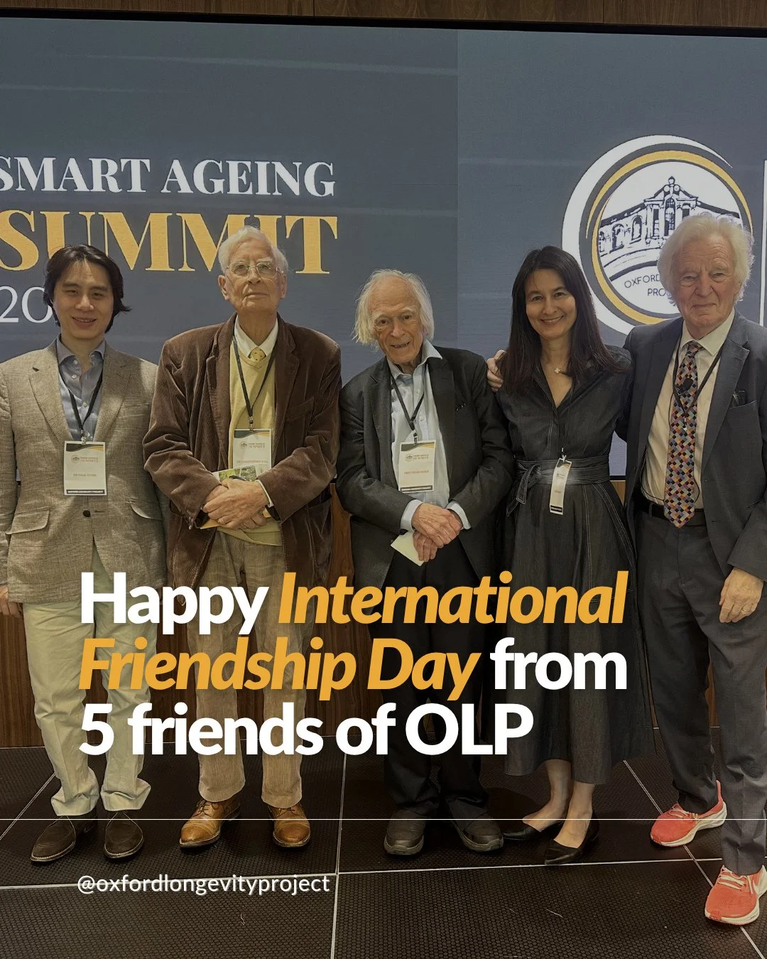 Friendship is one of life's greatest gifts.⁠
⁠
This International Friendship Day, we're celebrating the incredible bond shared by the Five Friends of Oxford Longevity Project&mdash;five people united by a shared passion for healthy ageing, purpose, a