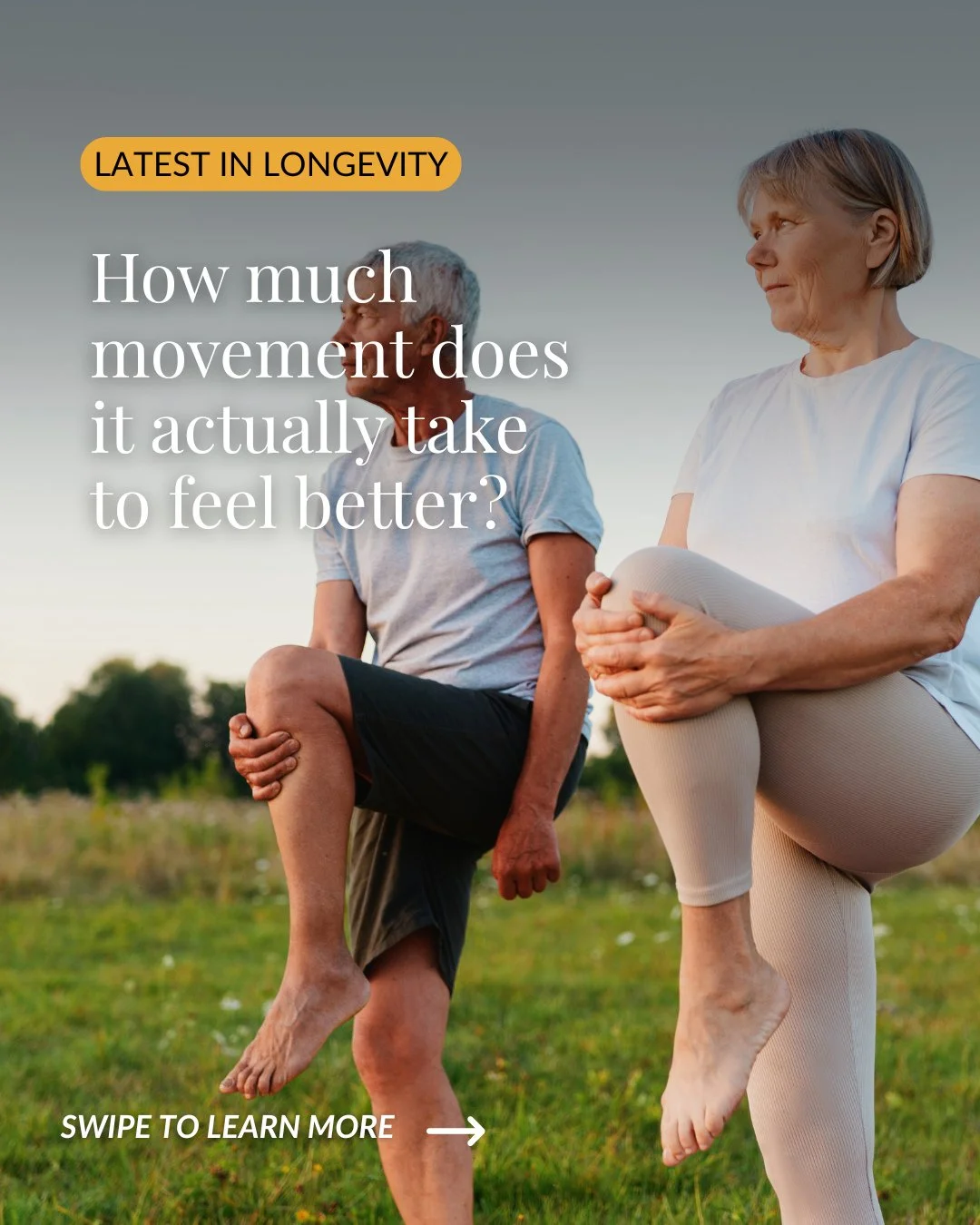How much movement does it take to feel better? Less than you'd think. 🚶⁠
⁠
In a study of nearly 20,000 adults, people took a 5-minute walk every 30, 60, or 120 minutes for two weeks. Across the board, they felt less tired, more upbeat, and less low,