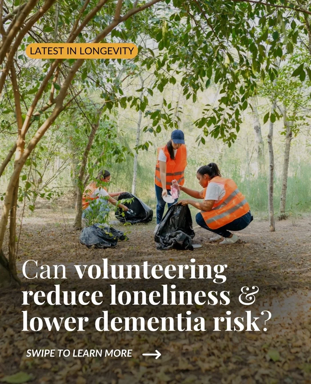 Could volunteering be one of the best things you do to reduce feelings of loneliness? 🤝

Social isolation is one of the modifiable risk factors for dementia and a recent clinical trial found that volunteering genuinely reduces loneliness in older ad
