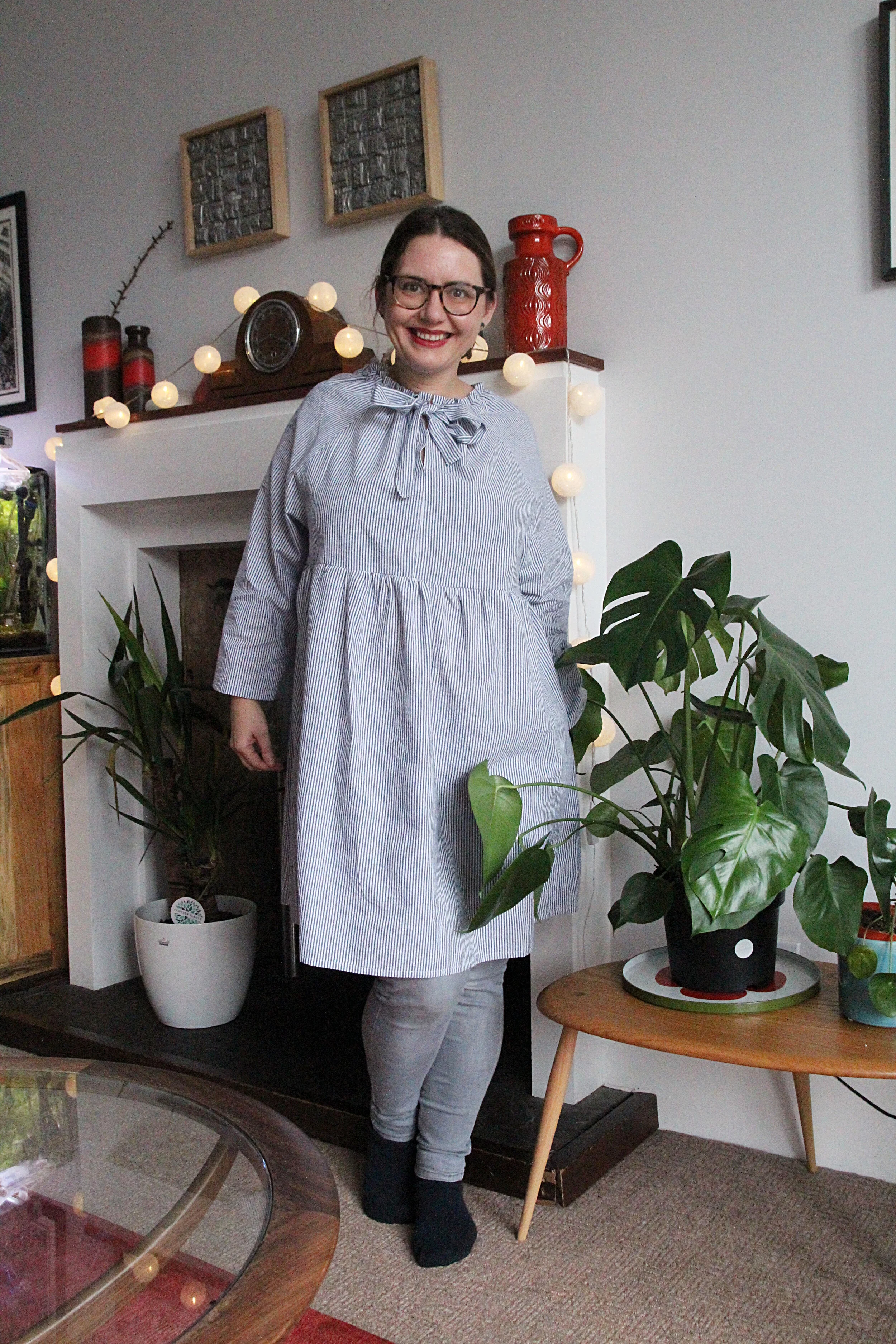 Seersucker knee length Wildergown