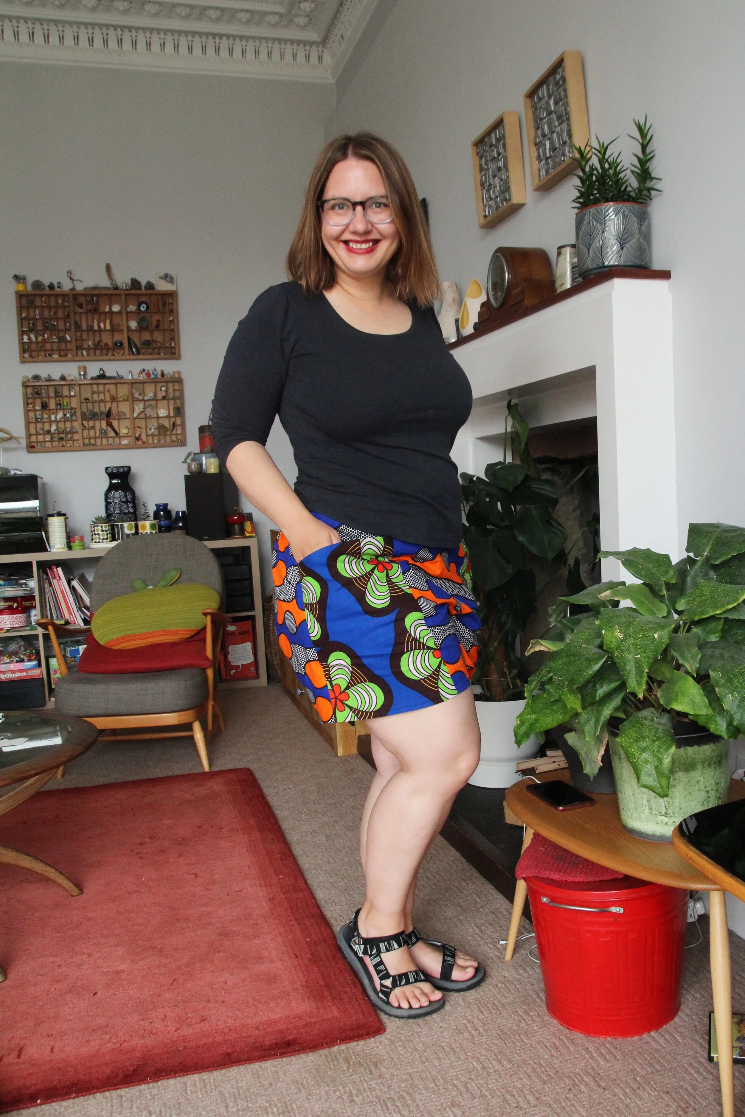 African Wax Pietra shorts