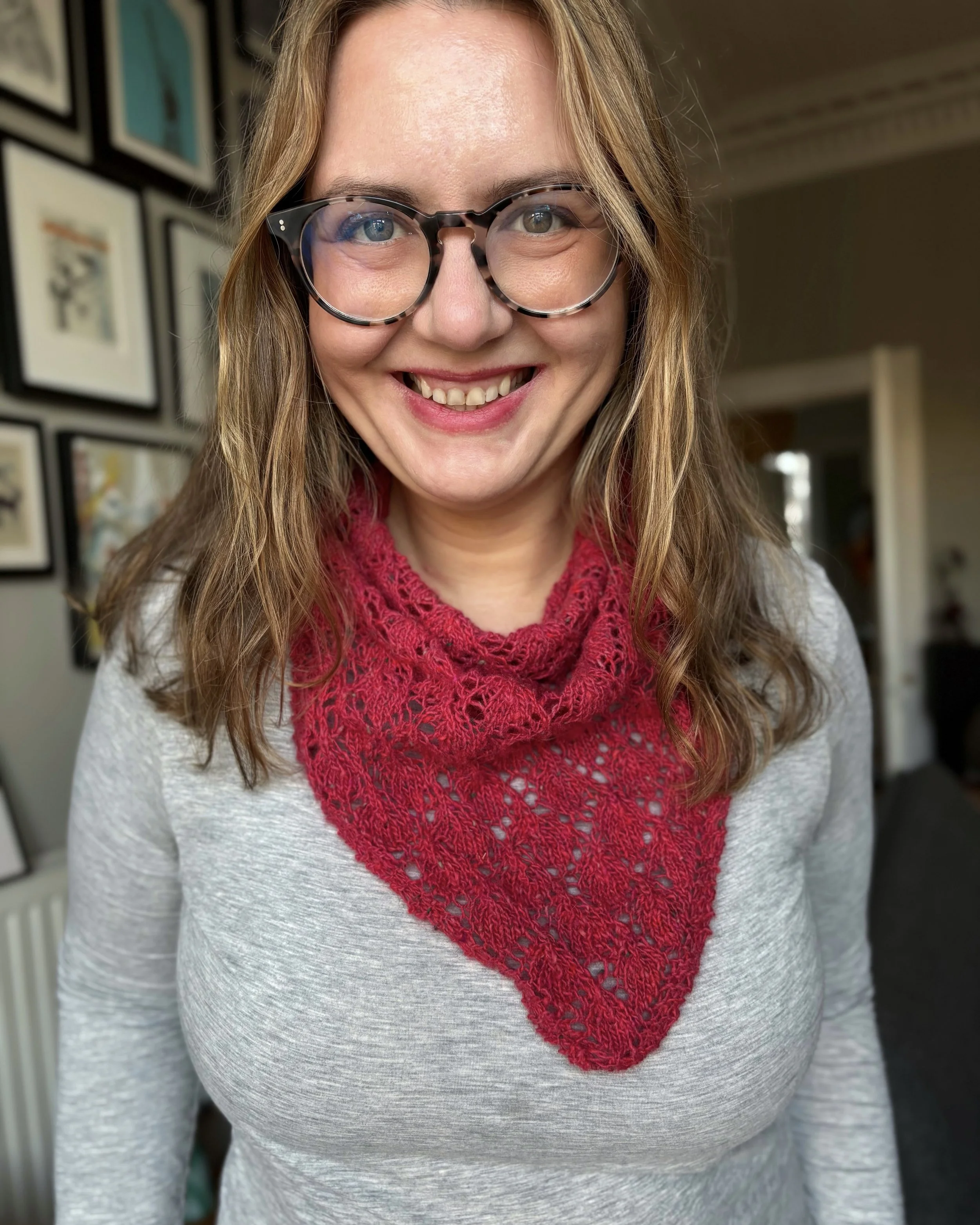 Rose Petal Bandana by Dagmar Tamura