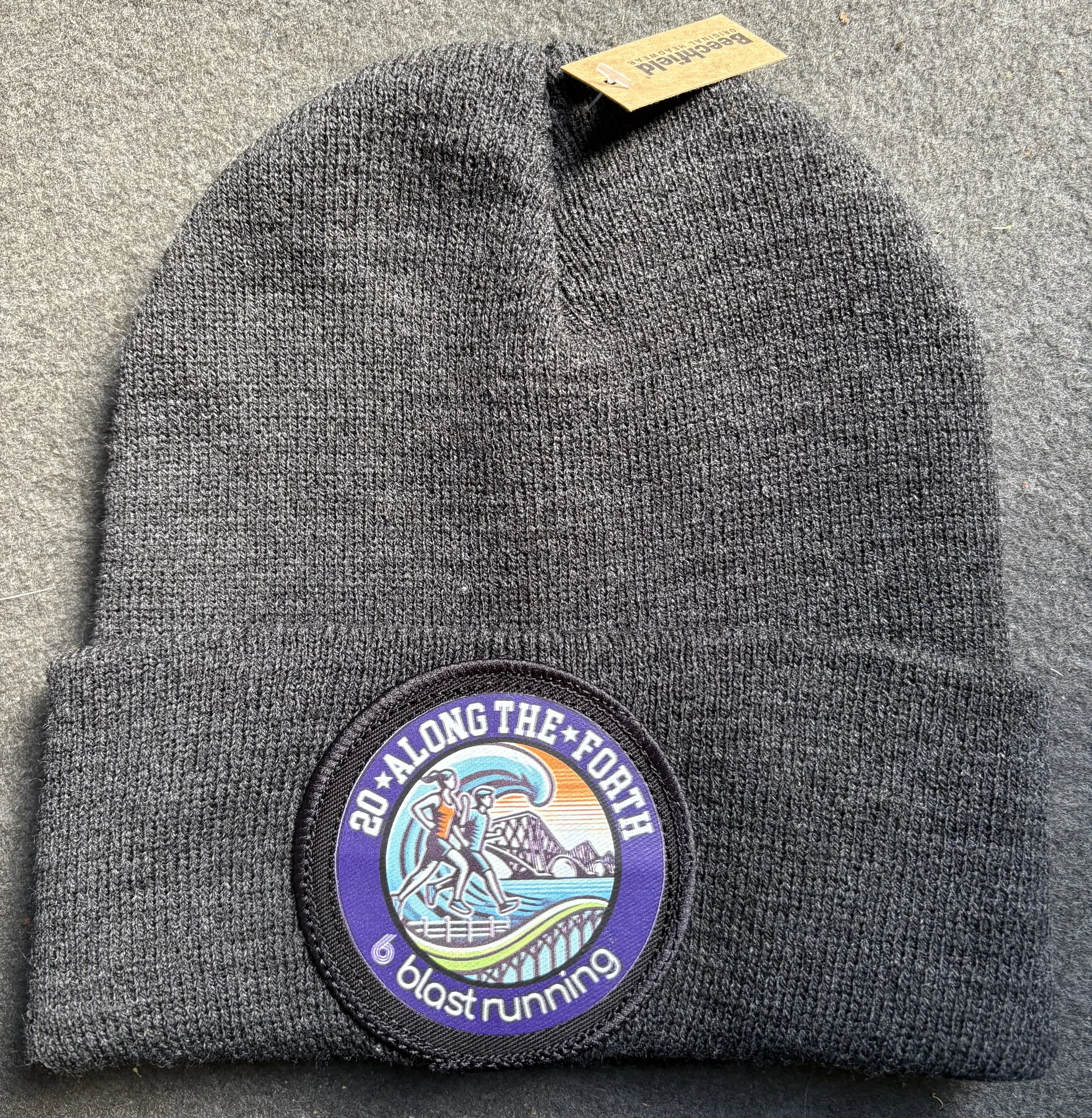 Official 20 Along the Forth Charcoal grey beanie