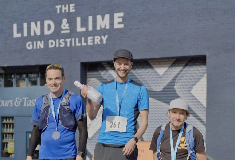 David, Neil and Darren - the first three male finishers