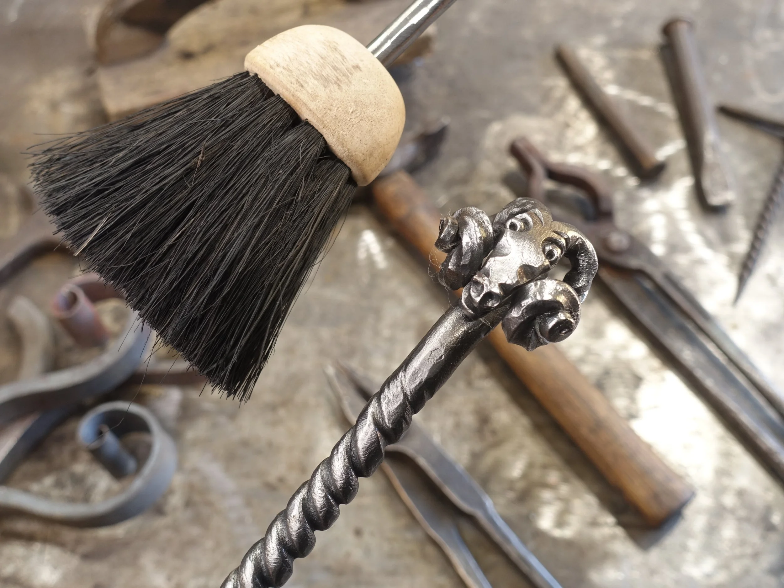 Animal Head Fireside Brushes