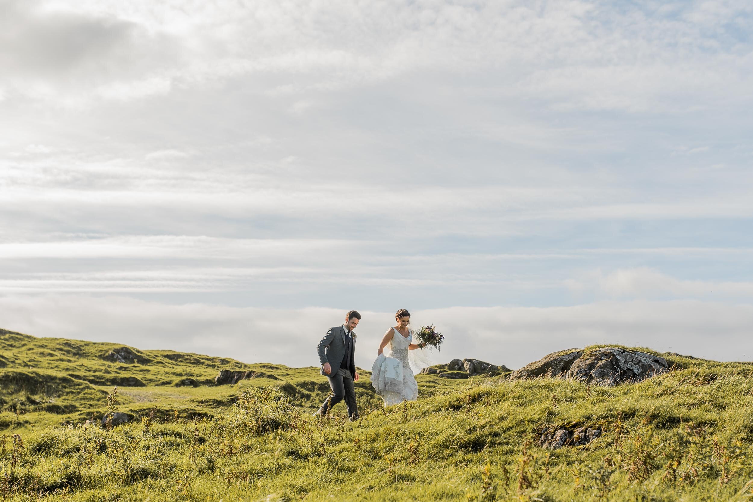 Wanderlust and adventurous bride and groom Northern Ireland