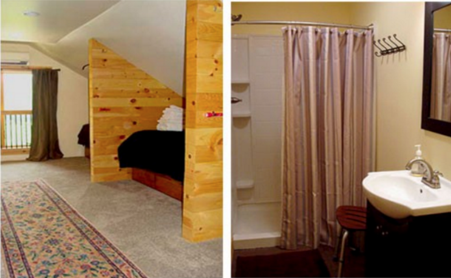 Antonia Albano Retreat | Hay Loft Dorm | Bed and bath.png