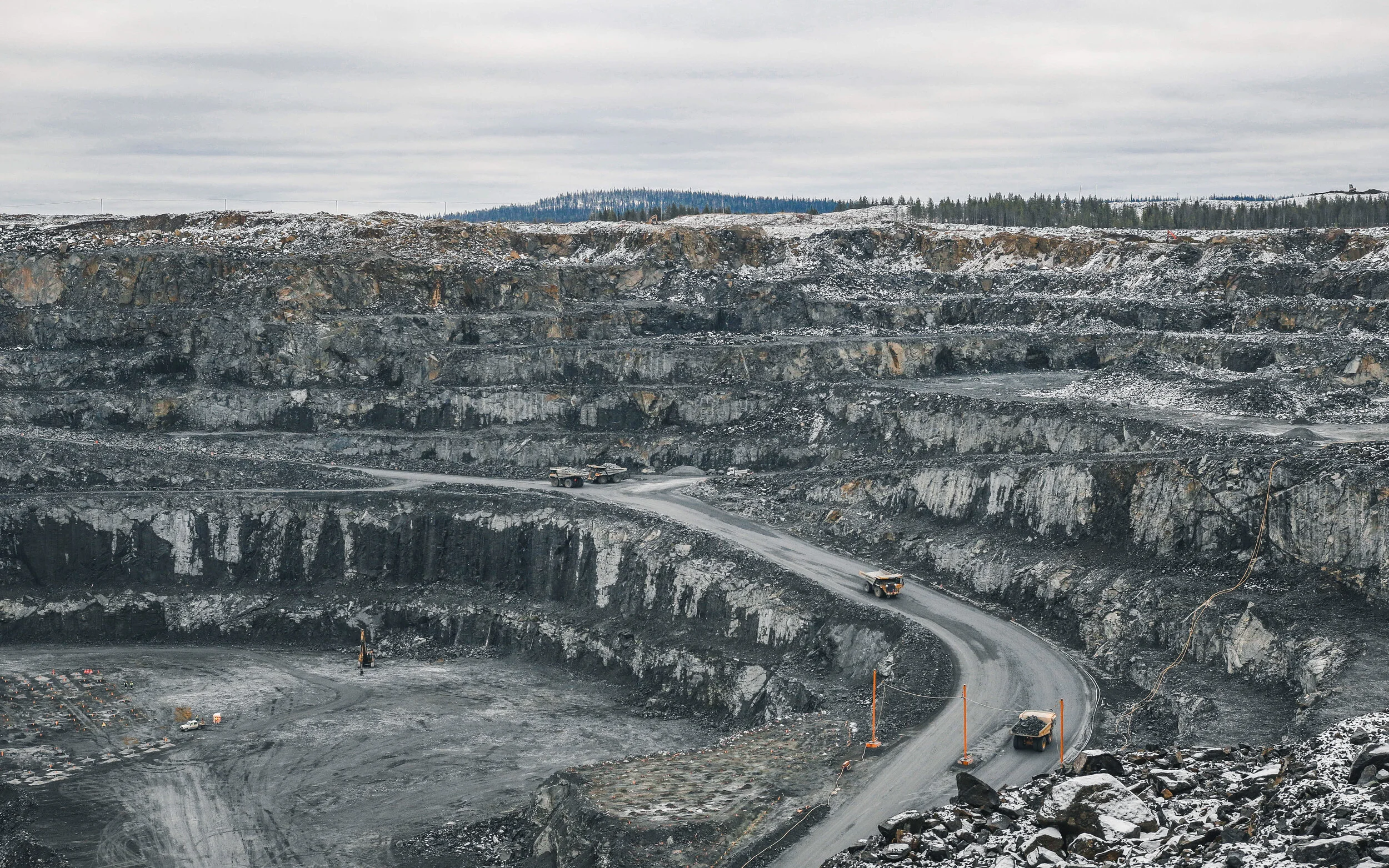 The open pit in Kevitsa, Finland. Photo: Boliden.