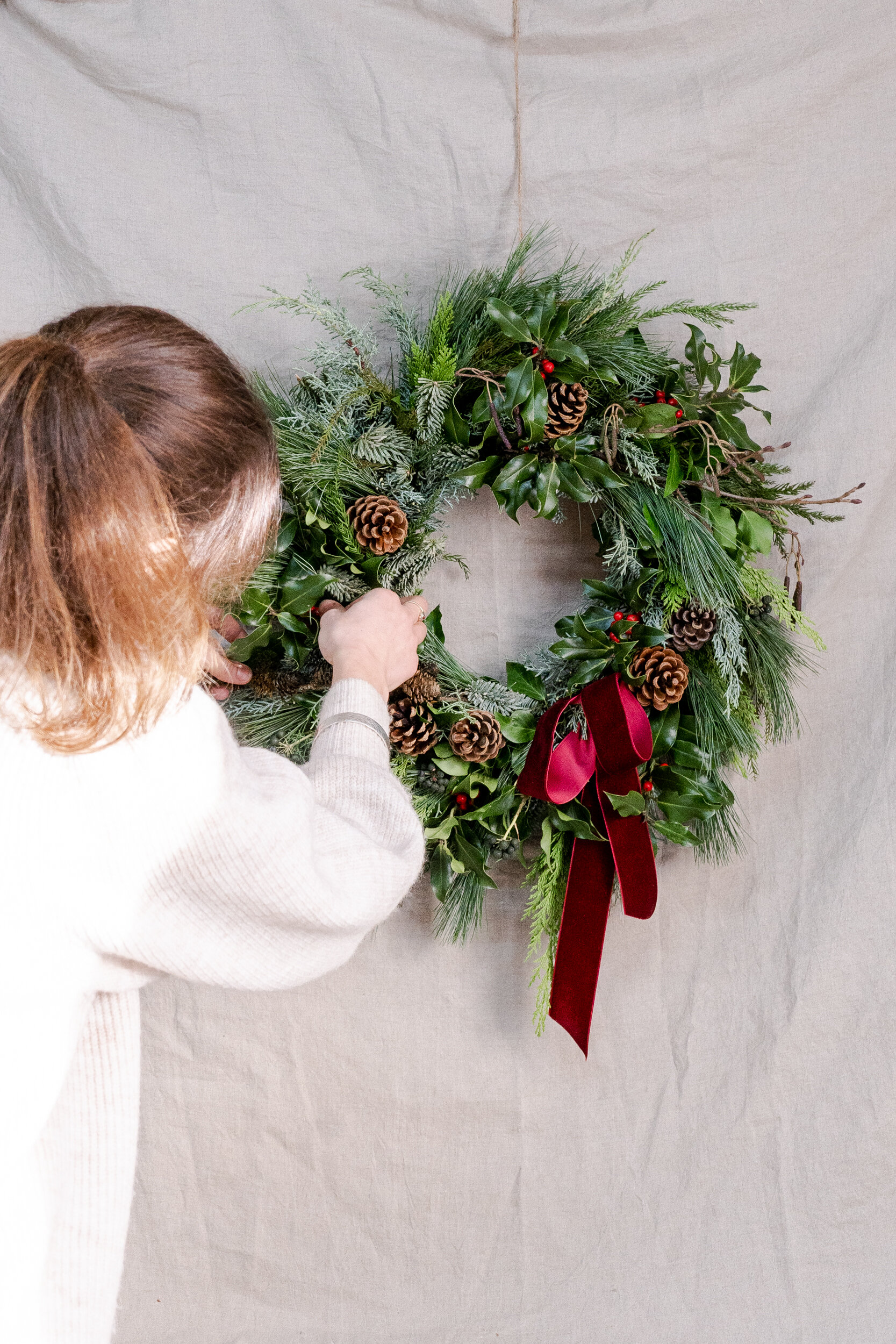 Christmas Wreath workshop @ Jacklands Fishing Lakes Farm Shop, Tickenham. 5th December  7pm - 10pm