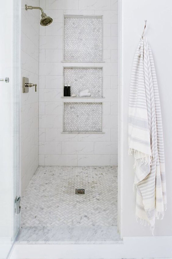 Shower Niche With Shelves Design Ideas