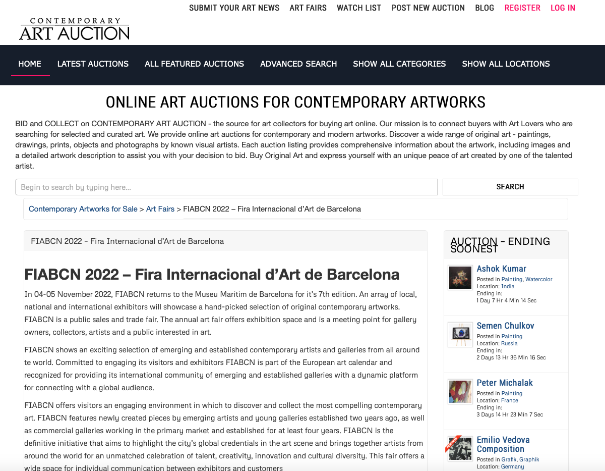 Contemporary Art Auction