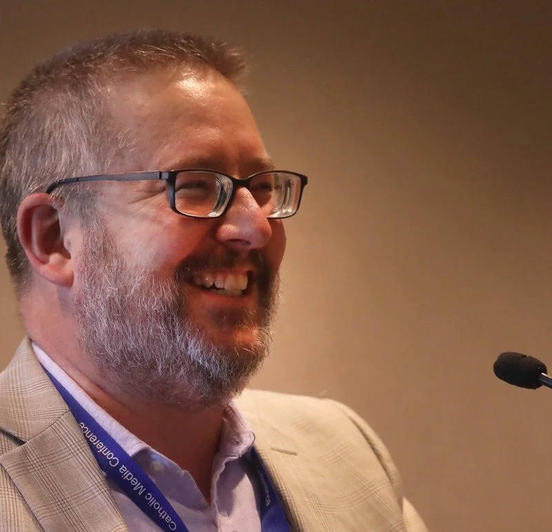 Scott P. Richert speaks at the Catholic Media Conference.