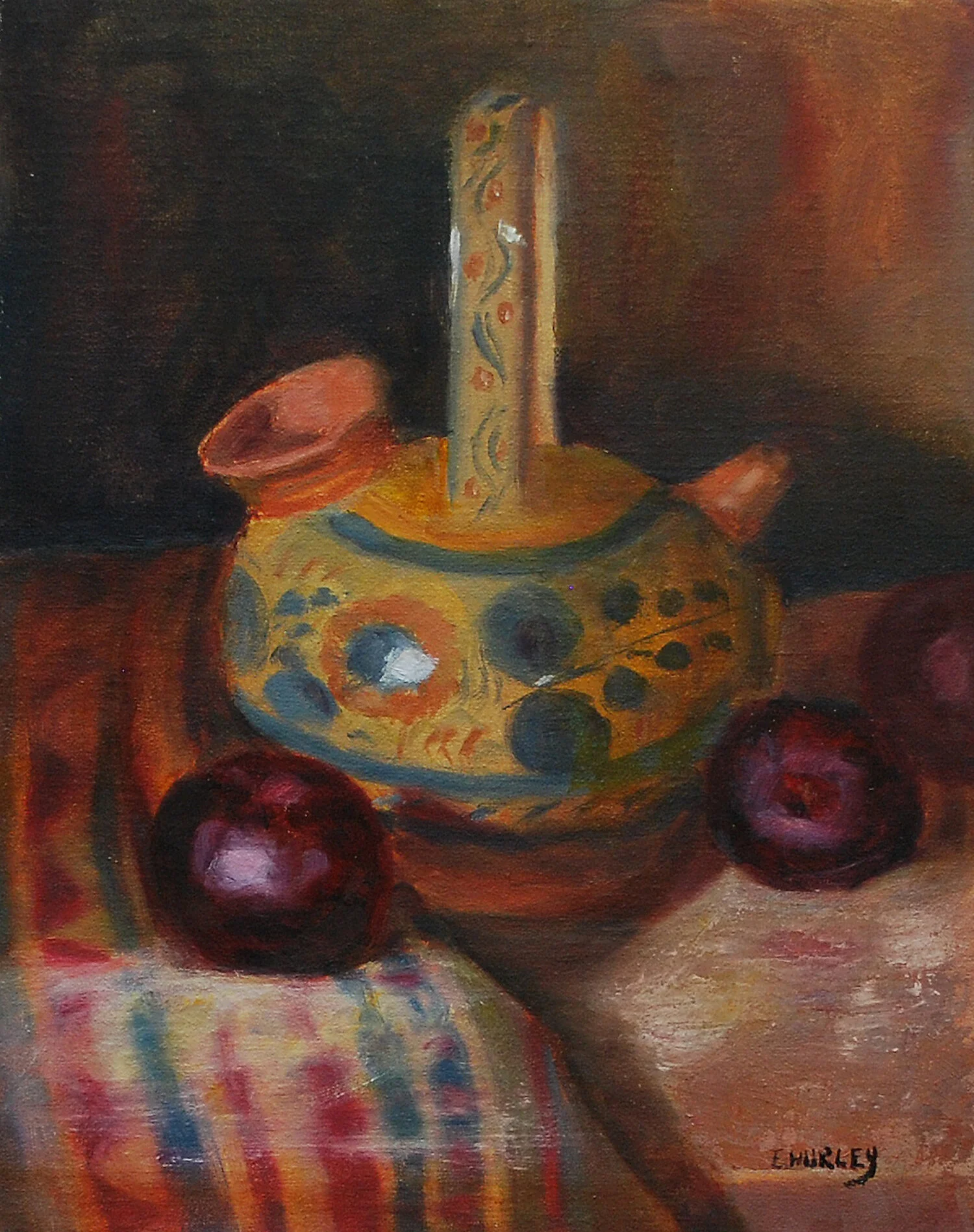 Terra Cotta Pitcher and Plums.jpg