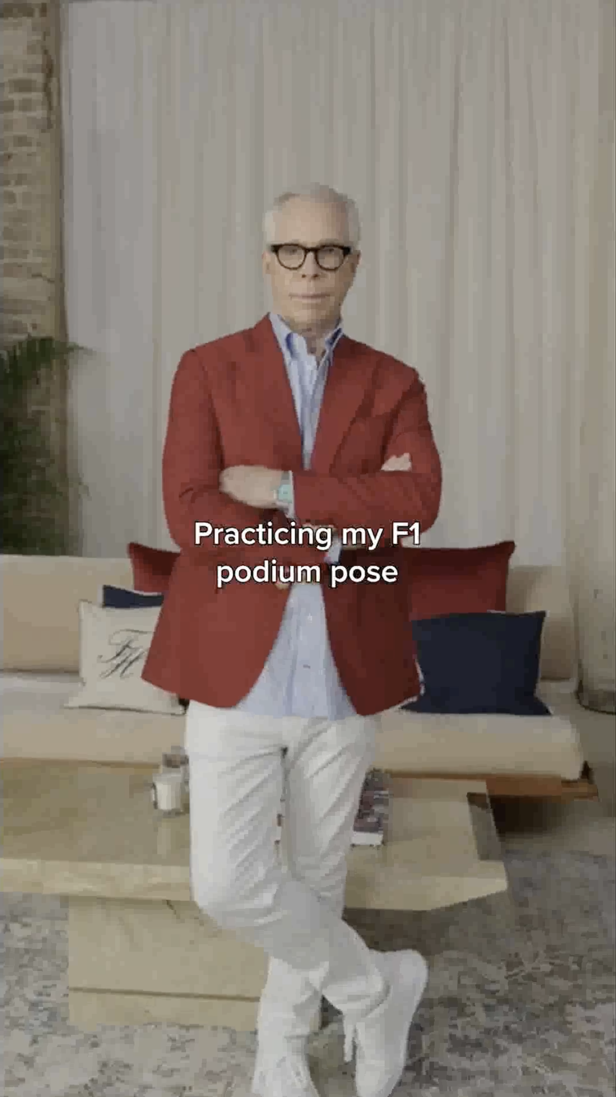 Cue the F1 intro music. Tommy Hilfiger