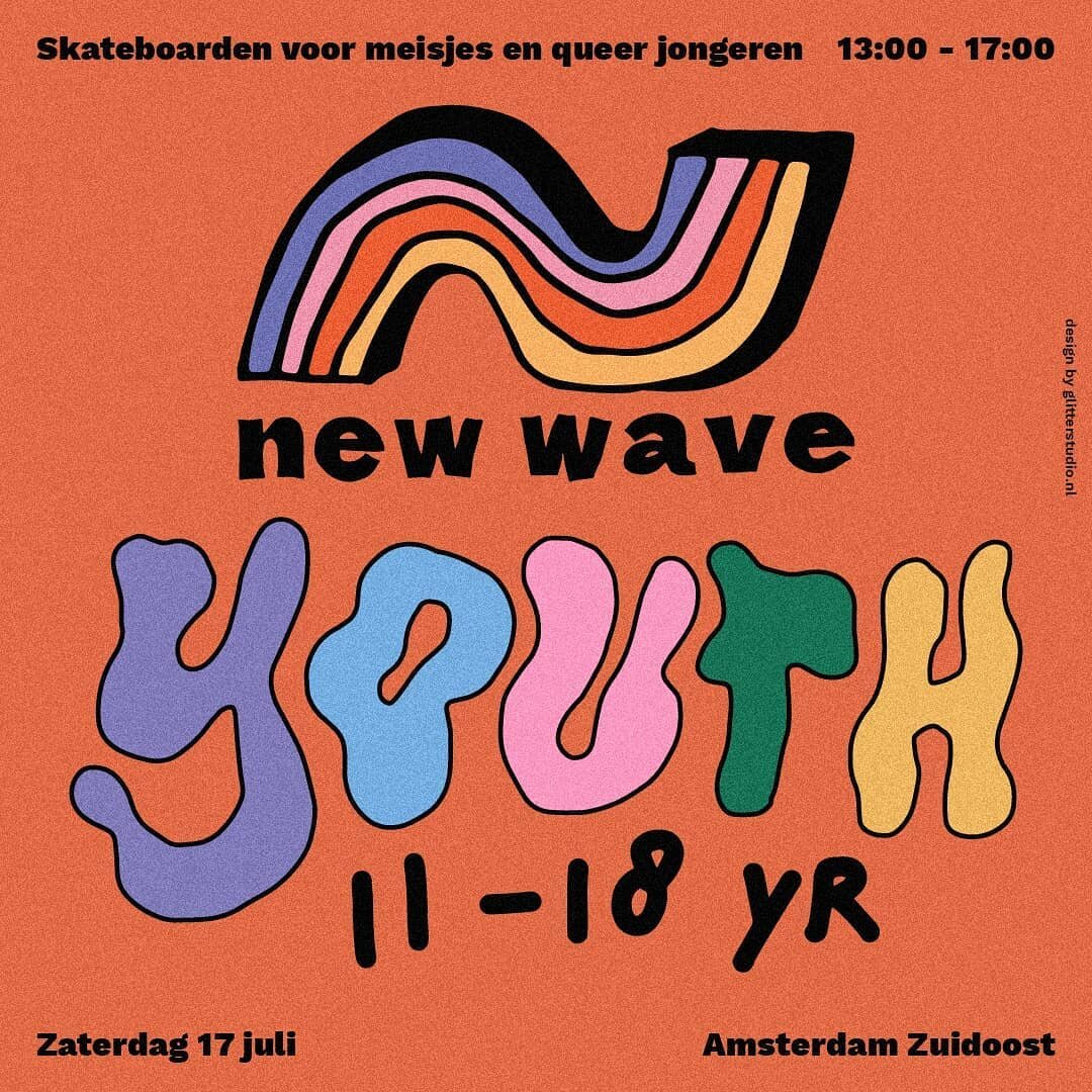 For English scroll down.

Zaterdag verzamelen we met new wavers van 11 t/m 18 jaar. Dus ben jij queer/lhbtqia+ of een meisje? Kom skateboarden! 

Vanaf 13 uur kun je ons vinden in ZuidOost in het skateparkje vlakbij buurt van kinderboerderij 't Brink