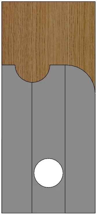 #5 Corob 5/16" Cove 3/8 Bead