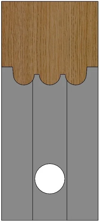 #12 Corob 3 Bead Edge Molding Knife