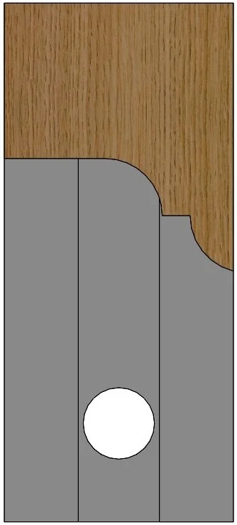 #16 Corob 3/16" Bead & Cove Molding Knife