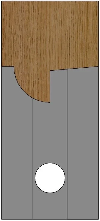 #18 Corob Cabinet Door Lip Molding Knife