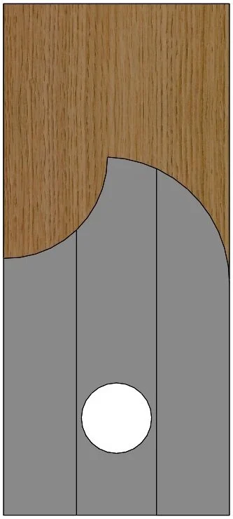 #20 Corob Quarter Round & Cove Molding Knife