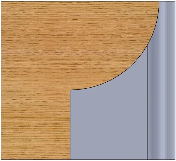 #55 Shaper 9/16” Radius Base Shoe