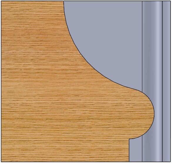 #56 Shaper Ogee &amp; Bead Table Edge