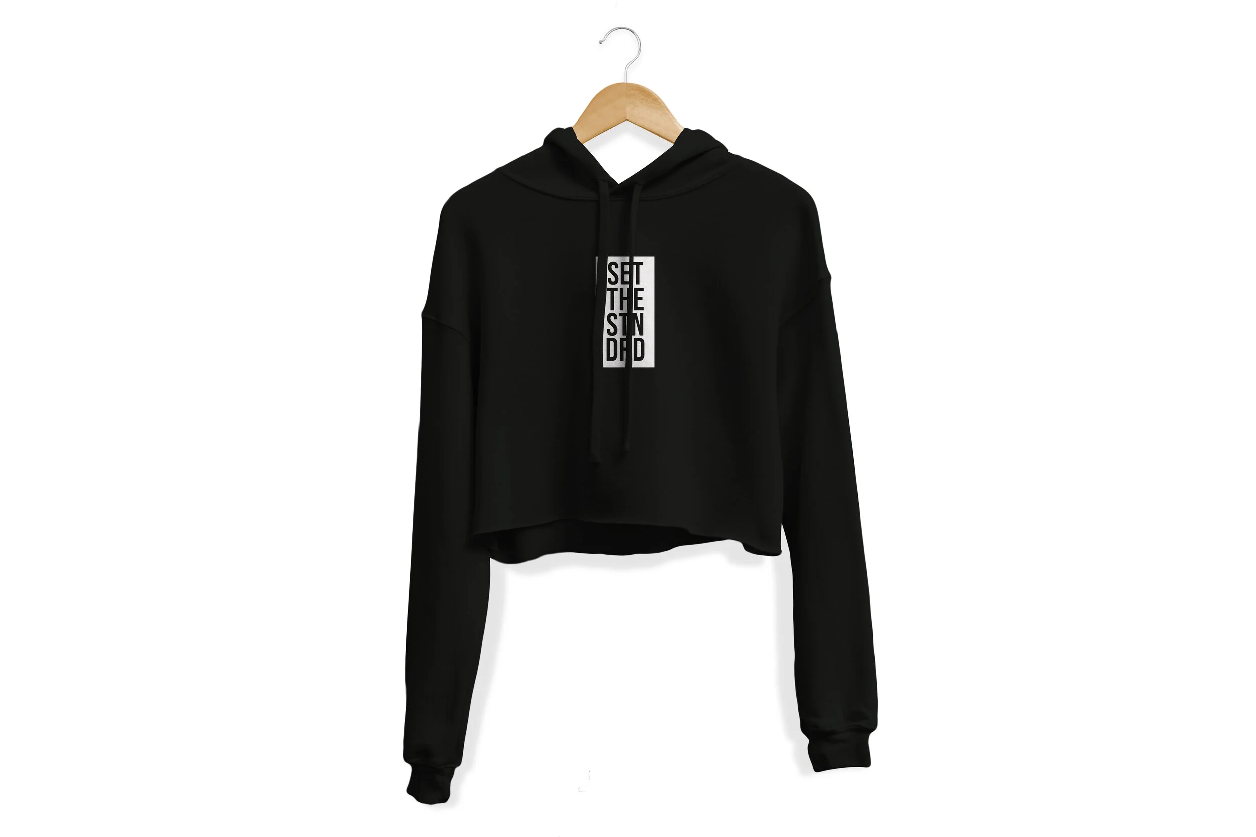 Crop Top Hoodie Front Bella black.jpg