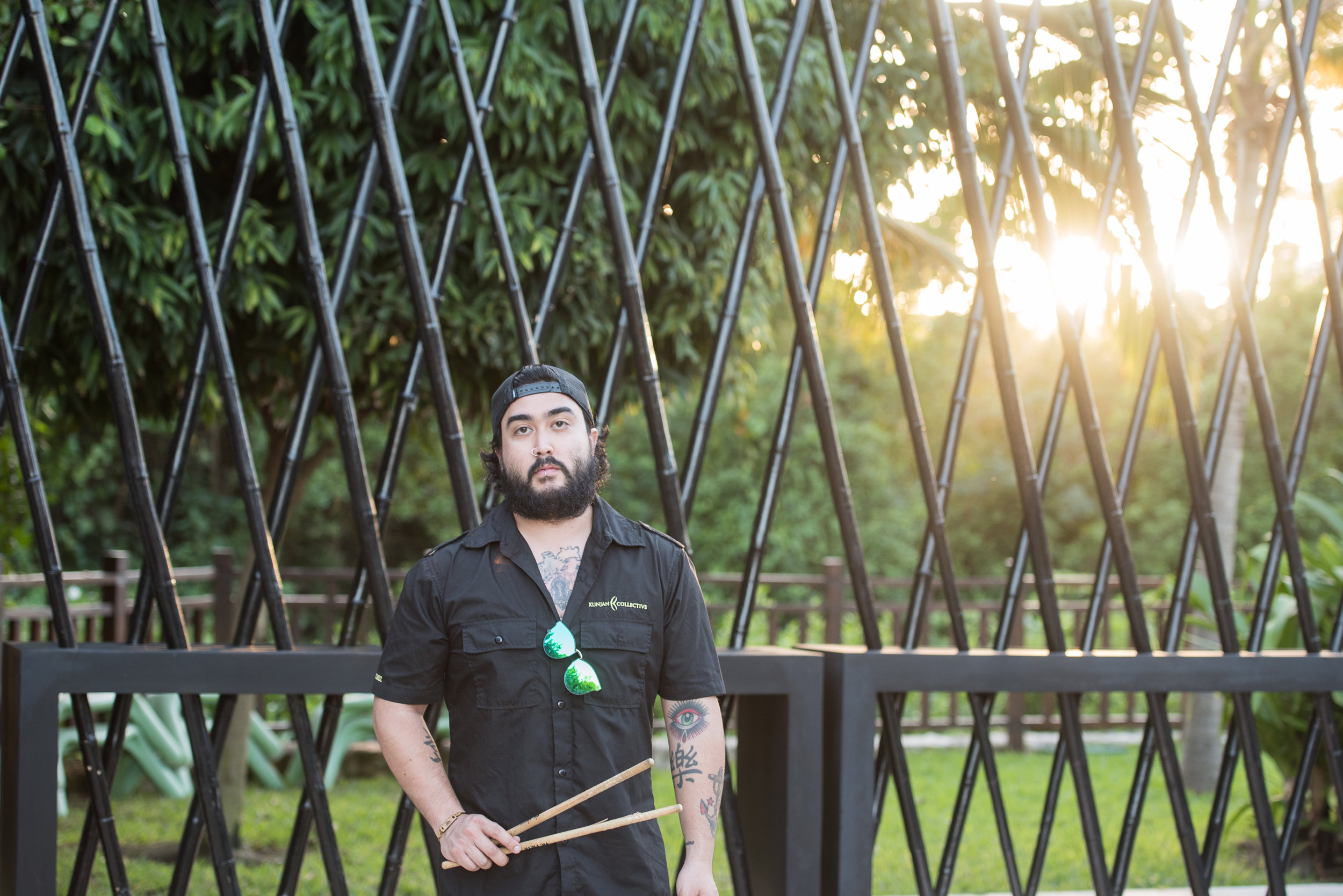 GIO GOMEZ ON PERCUSSION