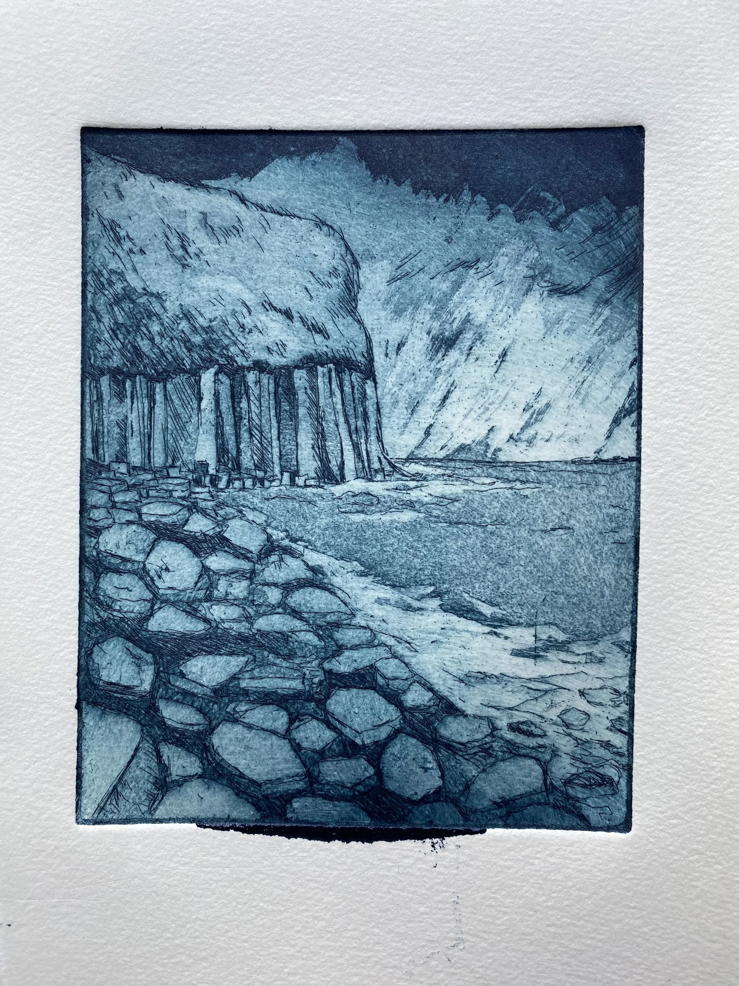 Sailing round Staffa