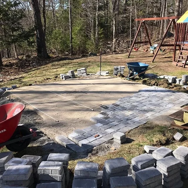 New patio on the way!
&mdash;&mdash;&mdash;&mdash;&mdash;&mdash;&mdash;&mdash;&mdash;&mdash;&mdash;&mdash;&mdash;&mdash;&mdash;&mdash;&mdash;&mdash;&mdash;&mdash;&mdash;&mdash;&mdash;&mdash;&mdash;&mdash;&mdash;
#landscapedesign #portland #maine #har