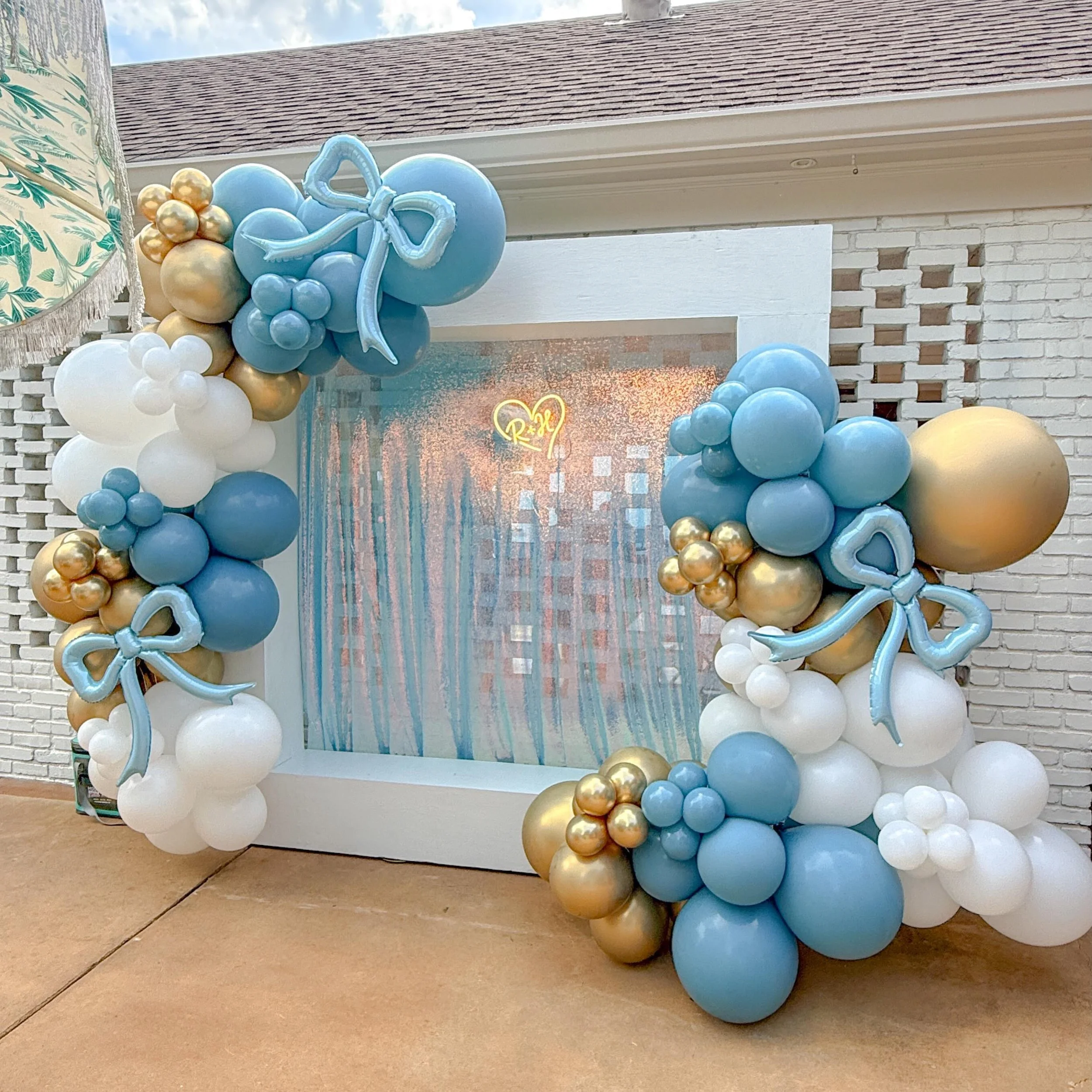 The perfect backdrop for a poolside engagement party 🩵 #popculturememphis